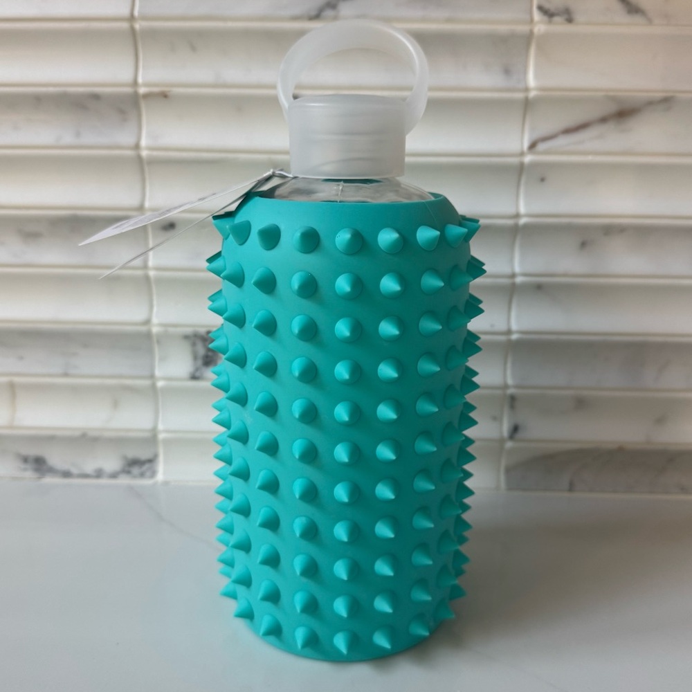 bkr Turquoise Spiked Water Bottle